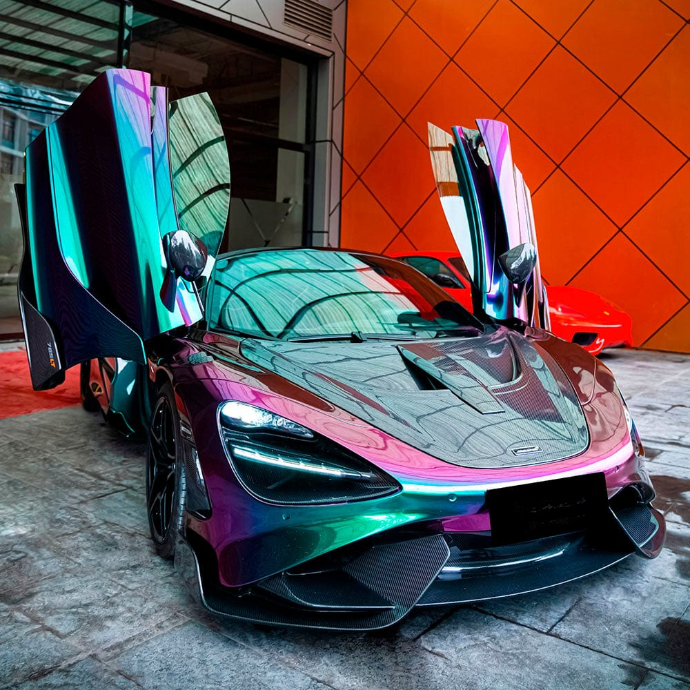 Green Galaxy Color TPU PPF paint protection film car films 1 rolls 1.52*16M thickness 8mil Color Change PPF for car