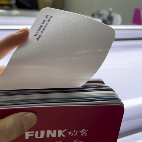 FUNK vinyl wrap car film rolls 1.52*17m Pearl White PVC