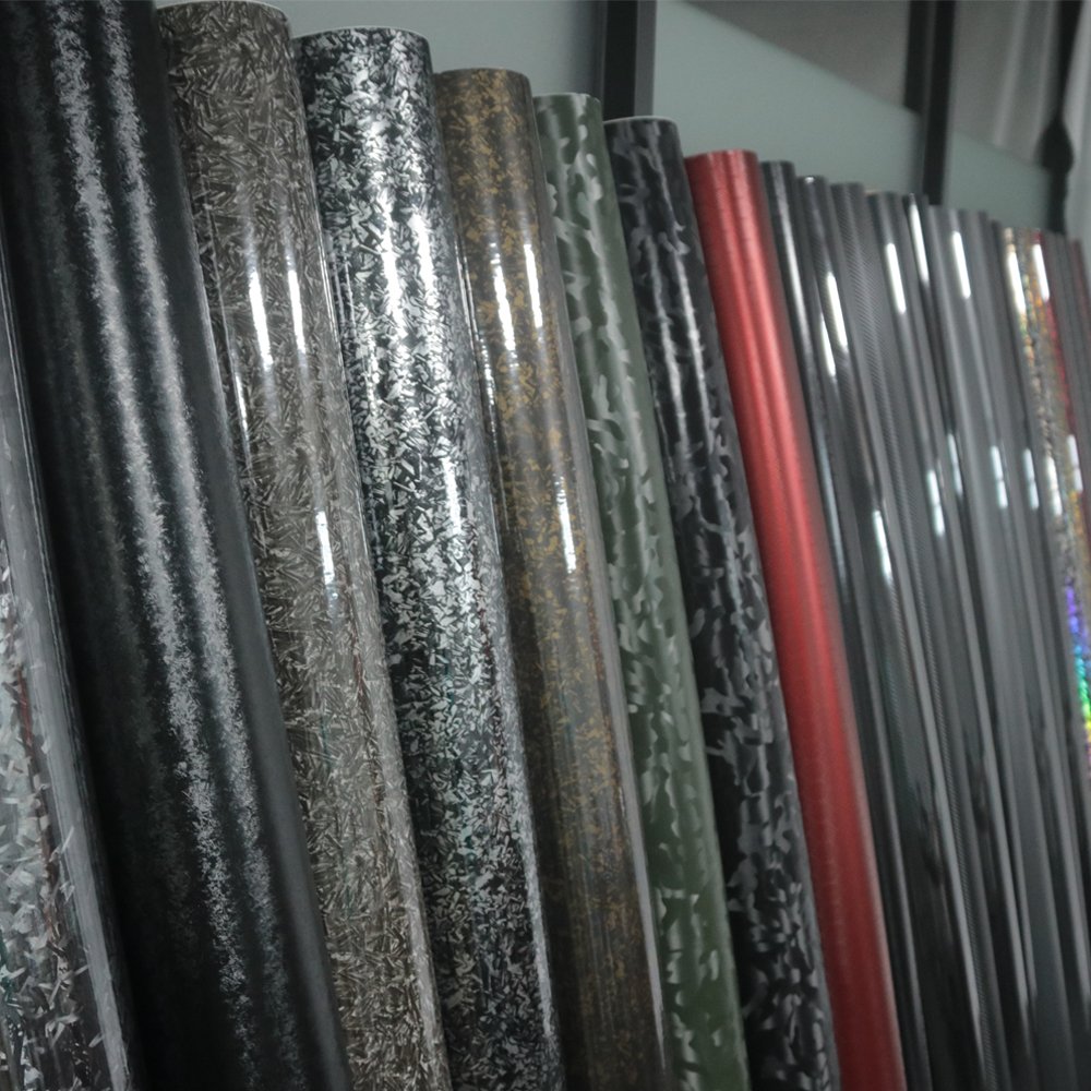 Car Special Plexus Interior Film For Car Body PET Honeycomb Rhombic Carbon Fiber Red Black Car Film