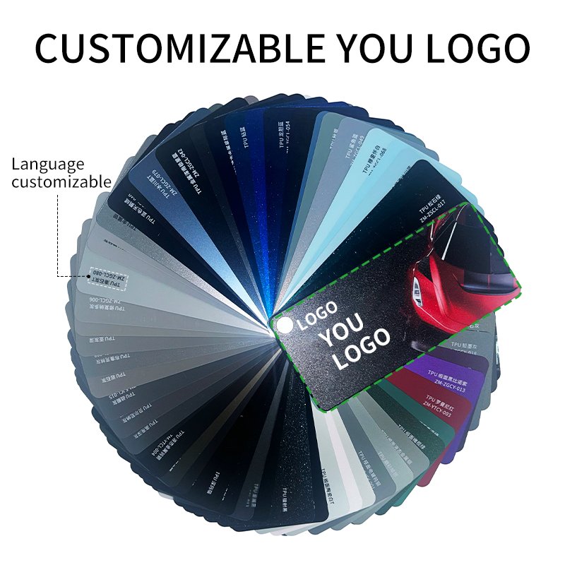 Wholesale Custom Logoair Release Colored Ppf Rolls Anti Scratch Uv Proof Multi-Color Selection Paint Protection Film For Car
