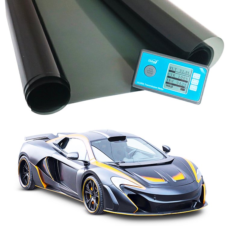 NKODA 1ply Black Anti Glare Car Sticker Glue protection Glass high insulation 99% uvr body protect chip dyed films
