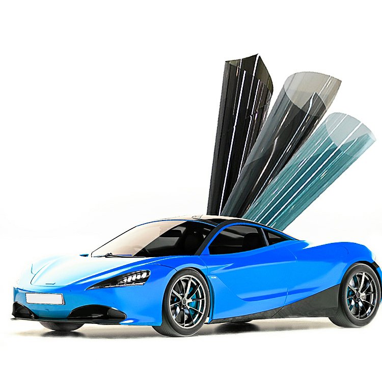 NKODA 1ply Black Anti Glare Car Sticker Glue protection Glass high insulation 99% uvr body protect chip dyed films