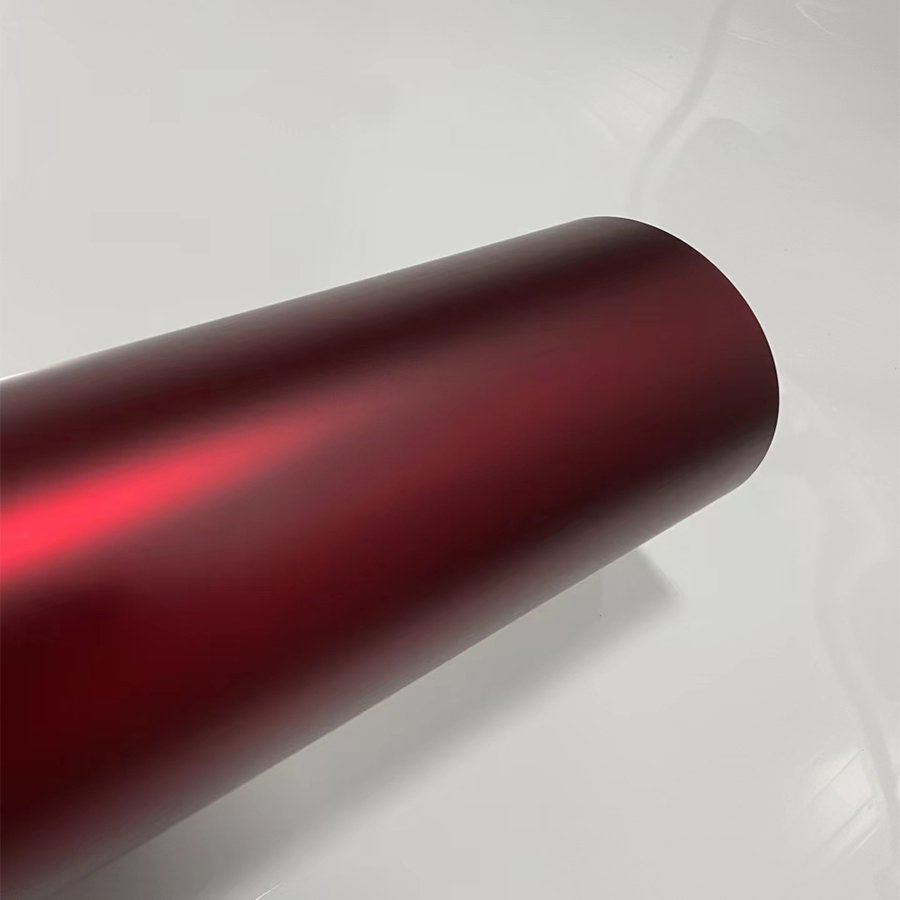 High Quality 1.52*18m With Bubble Free Romane red Car Vinyl Sticker Film car films car vinyl wrap