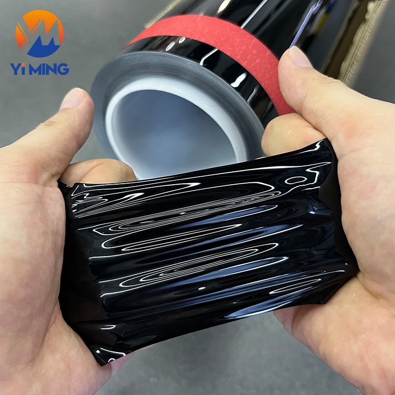 Glossy Black PPF Car Film TPH Protective Stickers Removable Glue Paint Protection Body Film