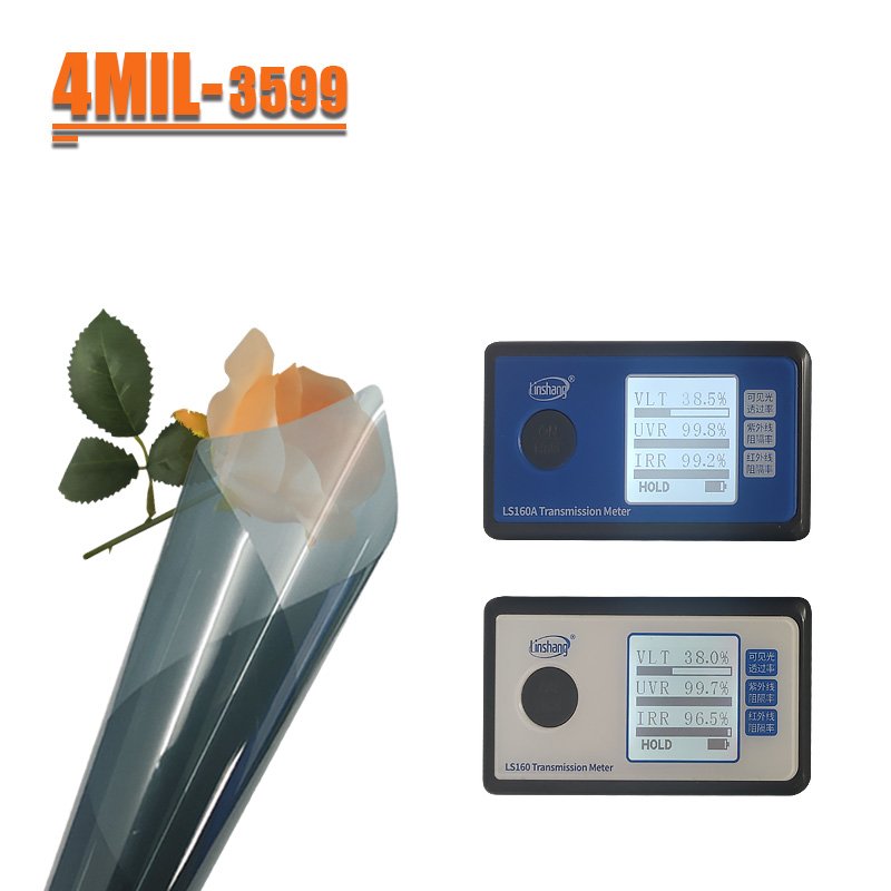 4MIL Nano Ceramic Tint Solar Windshield Safety Window Film 35% VLT High UV Protection Anti-Scratch PET Material