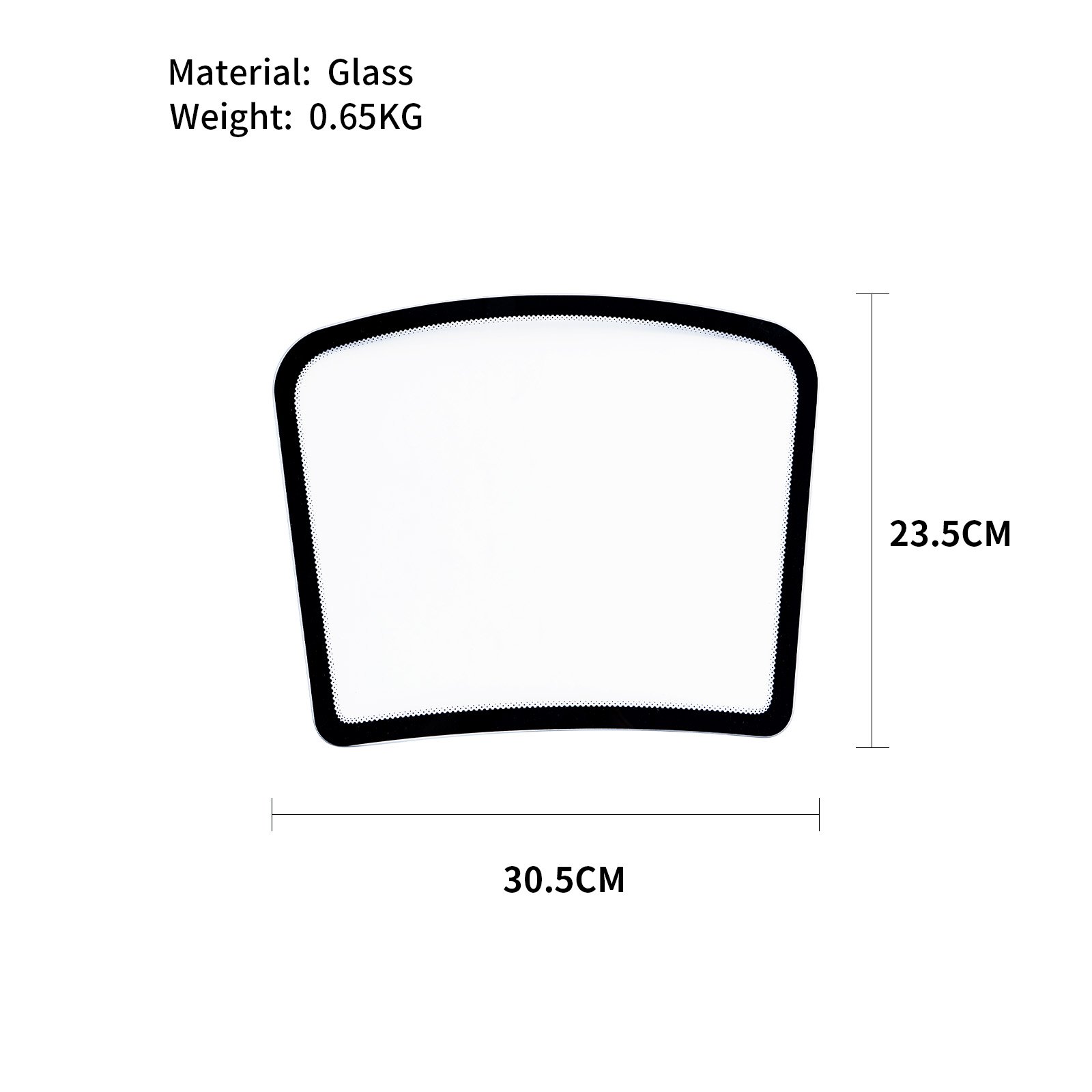 Good Quality Auto Window Tint Sample Display Tempered Glass Mini Windshield Car Windscreen Model for Window Film Display