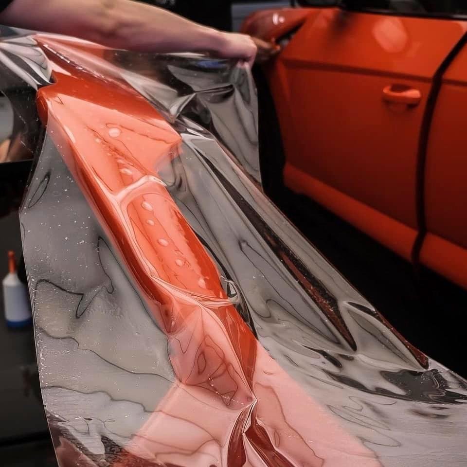 Clean Car Film 8.5 Mil Anti-yellowing Car Ppf Film Color Wrap Heat Repair High Brightness Clear Tpu Car Wrap Base Film