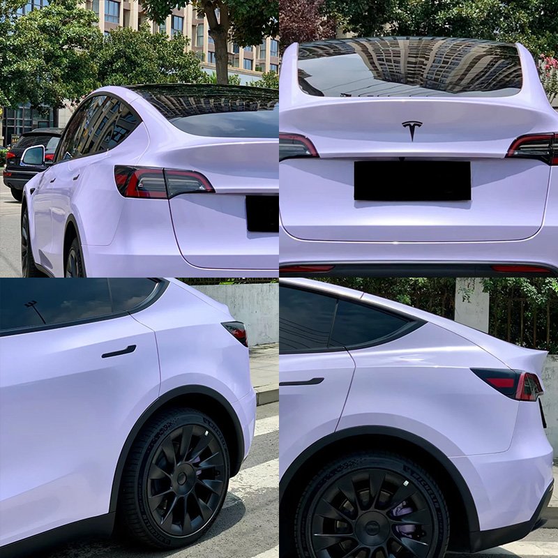 Bright Star Purple Color Changing Car Film Wrap PET Car Stickers Air Bubble Free Car Wrapping Film