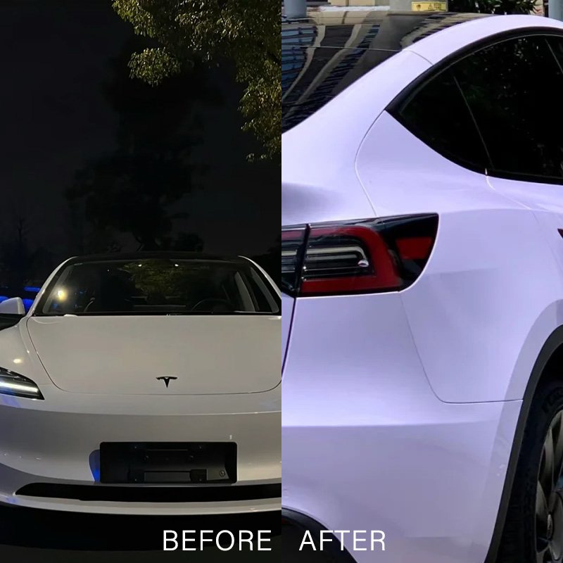 Bright Star Purple Color Changing Car Film Wrap PET Car Stickers Air Bubble Free Car Wrapping Film