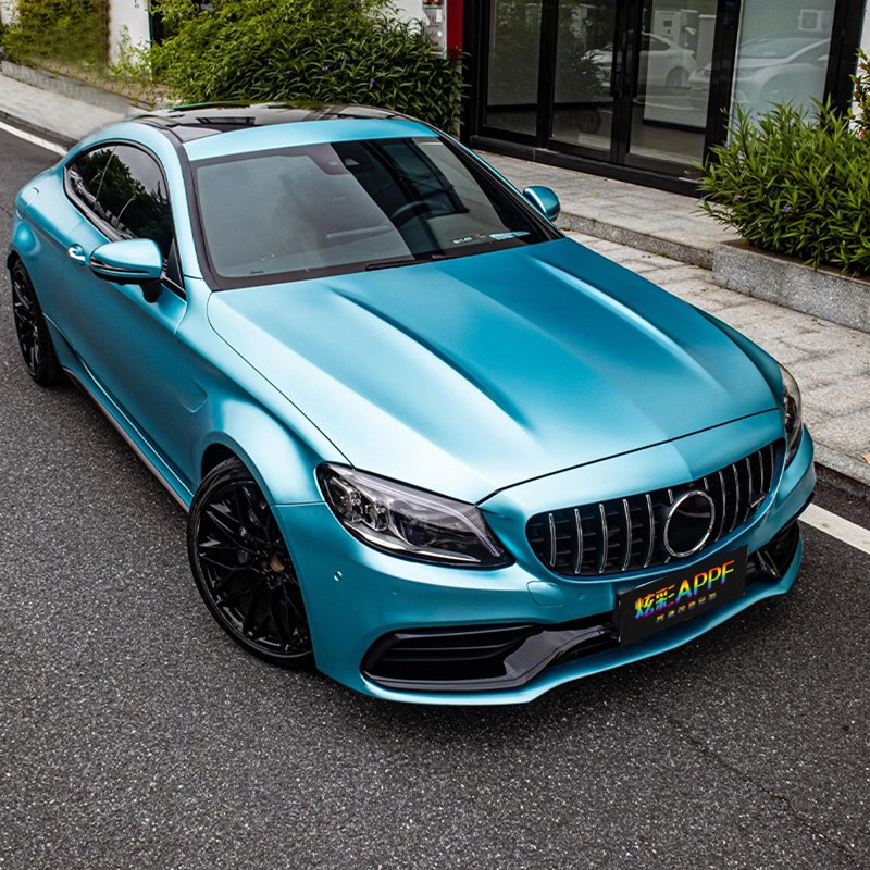 Hot Selling Car Wrapping Vinyl Factory Auto Color Changing Film Self Adhesive High Glossy Electric Lake Blue For Car Body