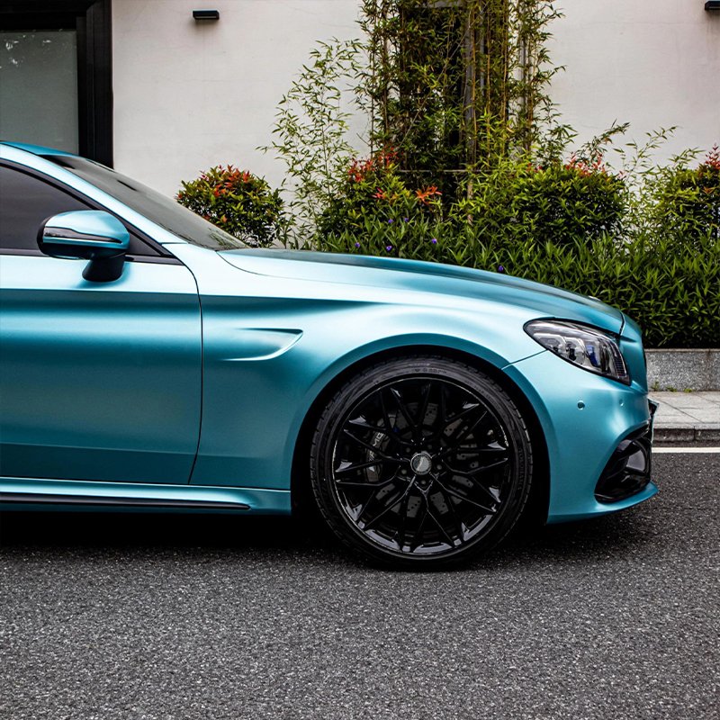 Hot Selling Car Wrapping Vinyl Factory Auto Color Changing Film Self Adhesive High Glossy Electric Lake Blue For Car Body