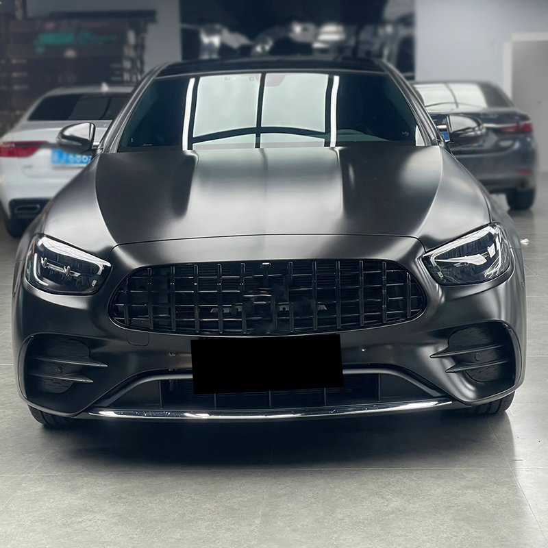 Ceramic Black Car Wrap Vinyl For Car Wrapping Self Adhesive Bubble Free Satin Black Wrap Vinyl Wrapping Film For Vehicle