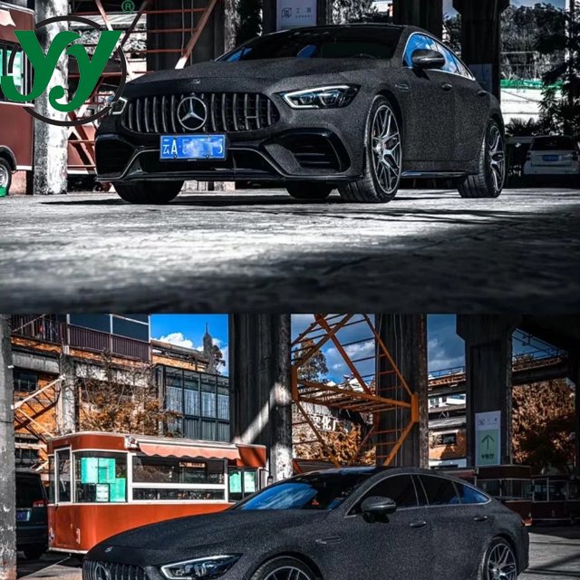 Factory Direct Sparkling Flash Diamond Black Car Wrap Vinyl Full Roll Size 1.22x18M/4x59FT