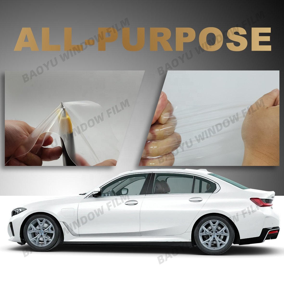 1.52m*15m tpu PEARLESCENT WHITE Scratch resistance colored PPF self-healing car paint protection film chang color