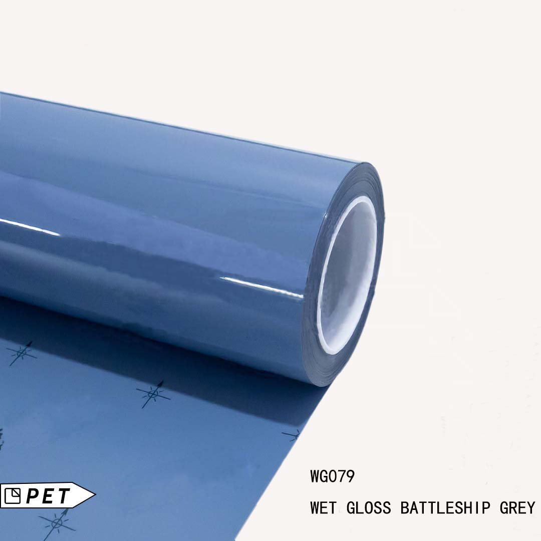 CRYSTAL GLOSS BATTLESHIP GREY Car Wrap Vinyl Film Self Adhesive Vinyl Full Roll Sticker Foil Cover Protective Film