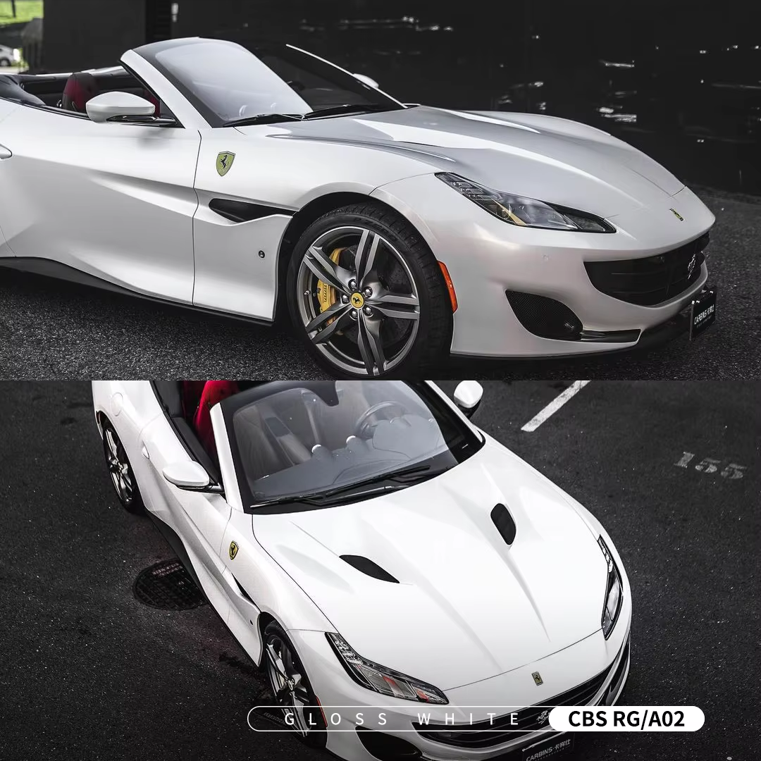 Carbins Car Protective Film 1.52*1.8M Size Car Stickers Gloss White Car Films Wrap Vinyl