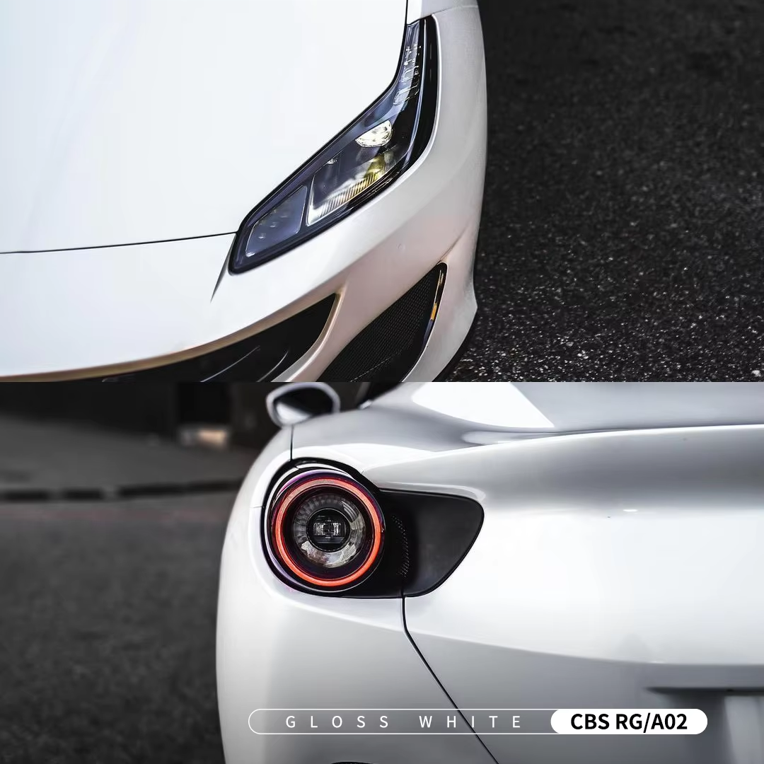 Carbins Car Protective Film 1.52*1.8M Size Car Stickers Gloss White Car Films Wrap Vinyl
