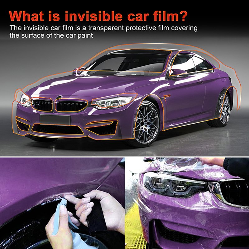 For BMW M4 F82 2015 2016 2017 2018 2019 2020 TPU full car custom transparent anti-scratch film pre-cut protective film