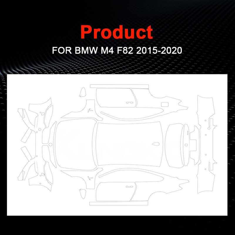For BMW M4 F82 2015 2016 2017 2018 2019 2020 TPU full car custom transparent anti-scratch film pre-cut protective film