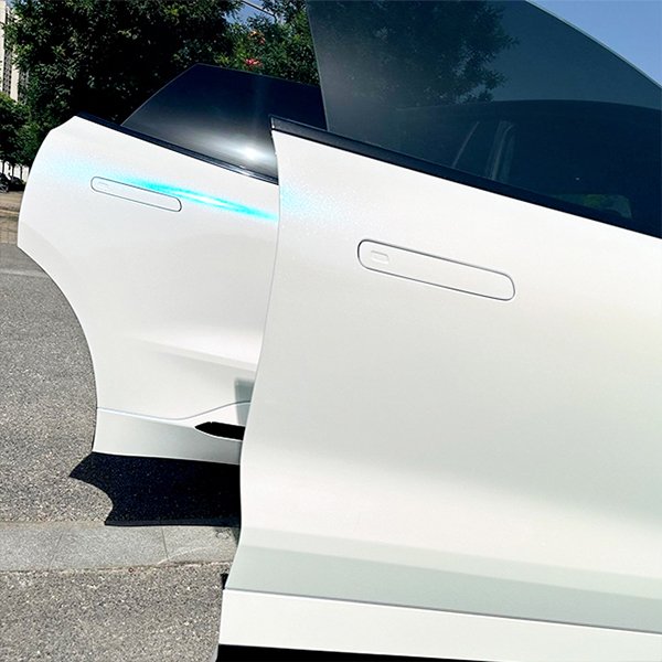 Factory Custom Color Change Film Car Wraps Vinyl Pvc Color Ppf Sticker Bright White To Blue For Car
