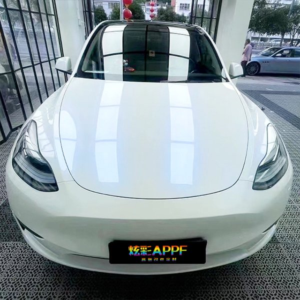 Factory Custom Color Change Film Car Wraps Vinyl Pvc Color Ppf Sticker Bright White To Blue For Car