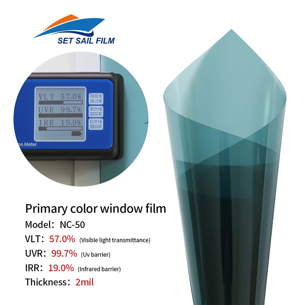 NC55 Hot Sale Tinted Car Window UV Resistant Car Film Window Tint OEM Custom Automotive Window Tint Film