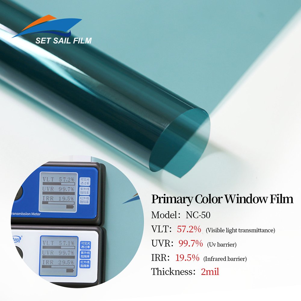 NC55 Hot Sale Tinted Car Window UV Resistant Car Film Window Tint OEM Custom Automotive Window Tint Film