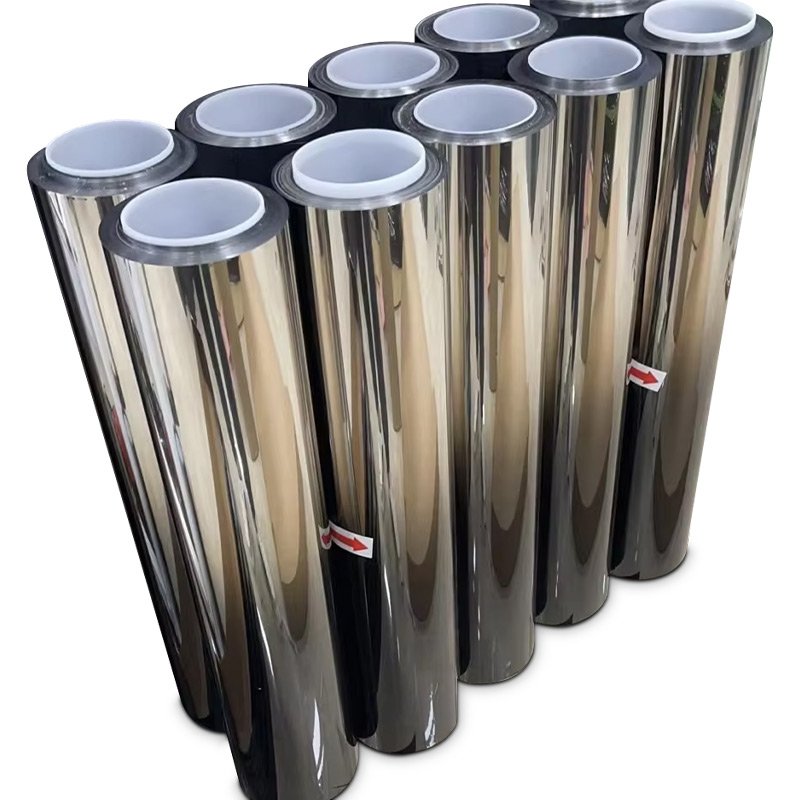 car adhesive window film two tone gradation silver color from China solar tint film supplier