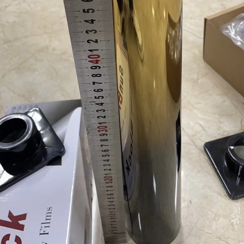 car adhesive window film two tone gradation silver color from China solar tint film supplier