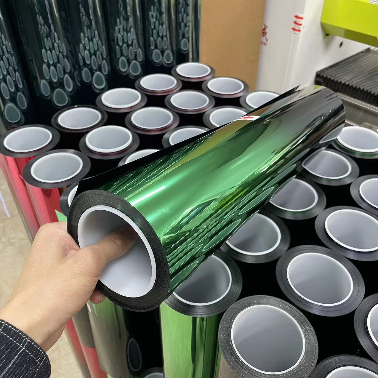 car adhesive window film two tone gradation silver color from China solar tint film supplier