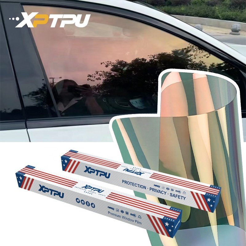 1.52*30M/60M/600M multi color 70%VLT sun protection glass window tint chameleon automotive car film