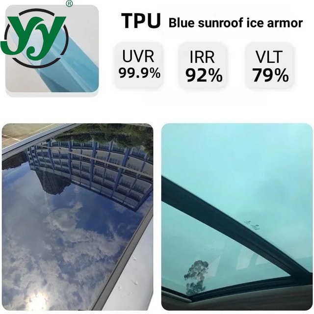 Rain-proof sun-proof ppf protection film anti fouling TPU Car Wrap Vinyl Skylight Ice Armor Blue Black Car Paint Protection Film