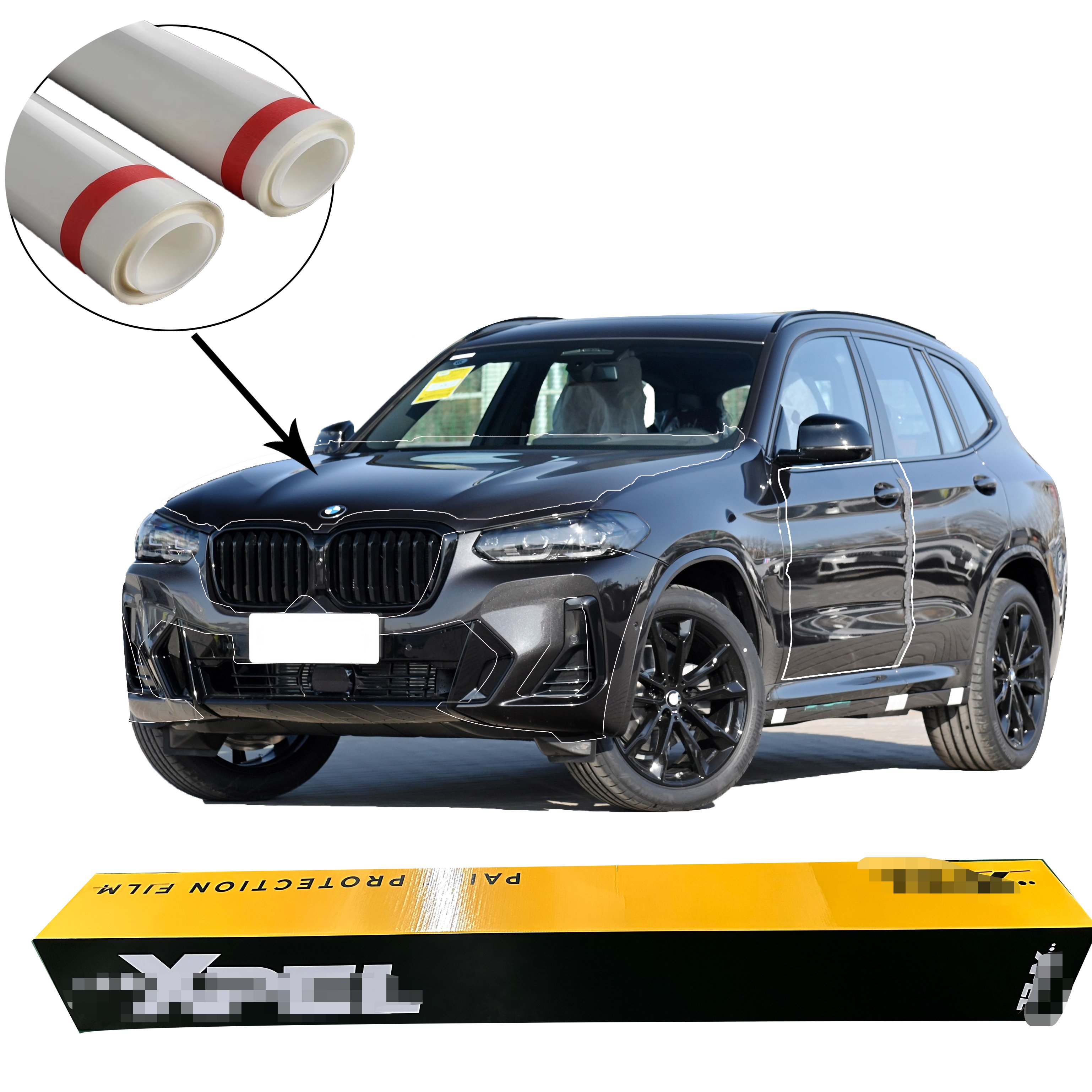 XPEL 1.52M*15M glossy ppf Anti-Scratch anti yellowing PPF TPU with Lubrizol tpu same quality as Llumar G1 paint protection film