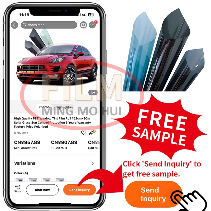 Support customization Self-healing Nano Ceramic window protective Tint Car Film 2mil 1.52*30m for a roll
