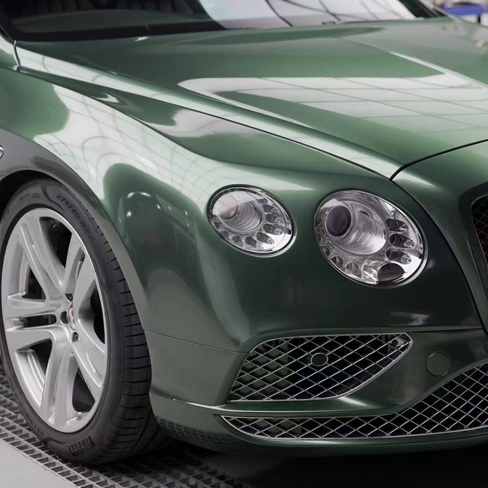 WRAPMASTER 1.52*18 meter emerald green PET gloss automotive car vinyl wrap sheets