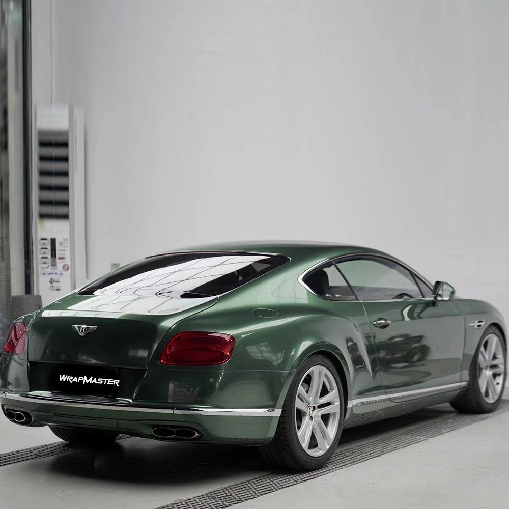 WRAPMASTER 1.52*18 meter emerald green PET gloss automotive car vinyl wrap sheets