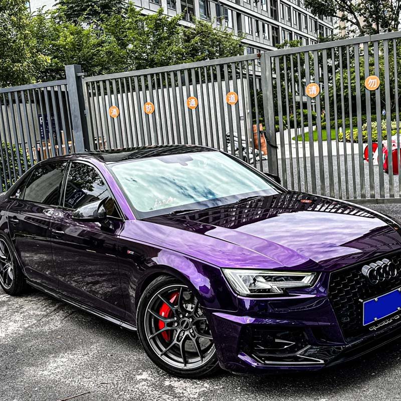 Car Film Vinyl Wrap Roll Air Release Venice Purple Color Change Dry Stick PET Stickers For Cars Wrapping Film