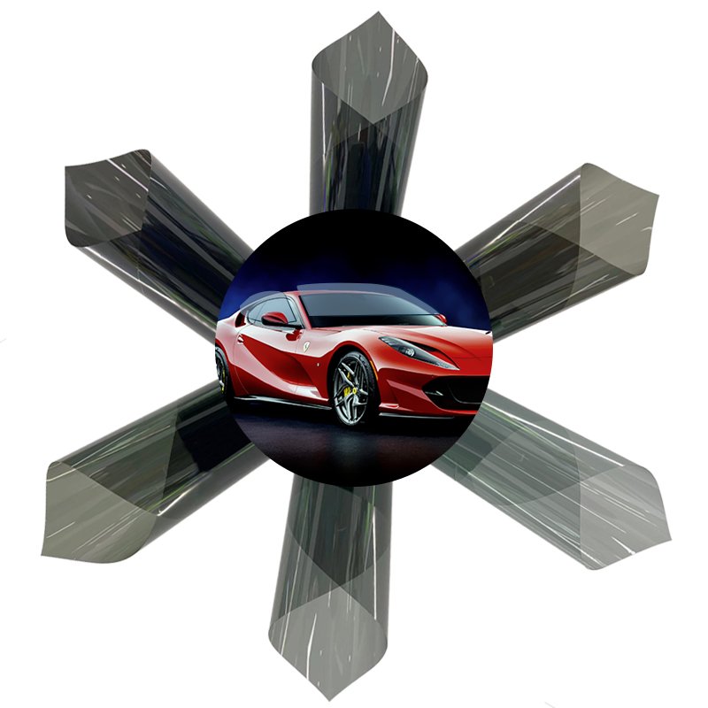 Factory price black solar windows tint film security safety protective heat resistant car window film