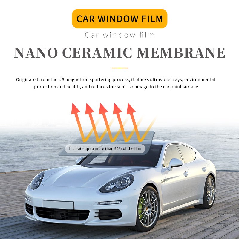 Factory price black solar windows tint film security safety protective heat resistant car window film