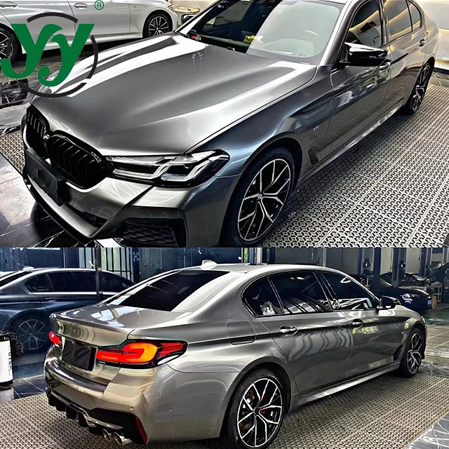 High Glossy Liquid Metallic Silver Adhesive Vinyl Car Decals for Vehicle Wrapping Foil Sticker