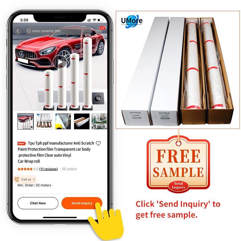 Custom USA High Quality 8.5 Mil Anti-yellowing TPU Polyurethane Film Car Protective Film Self Healing PPF Paint Protection Film
