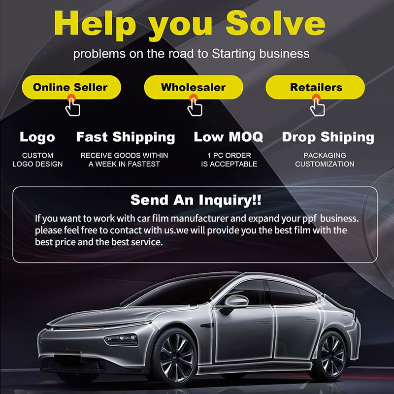 Custom USA High Quality 8.5 Mil Anti-yellowing TPU Polyurethane Film Car Protective Film Self Healing PPF Paint Protection Film