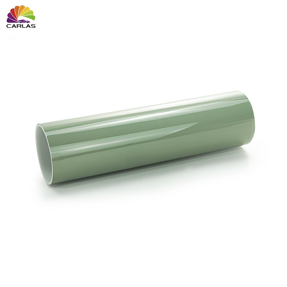 Carlas 1.52*16.5m/roll Crystal Khaki Green Car TPU Wrap Film Changing Color Film PPF Body Protection Film