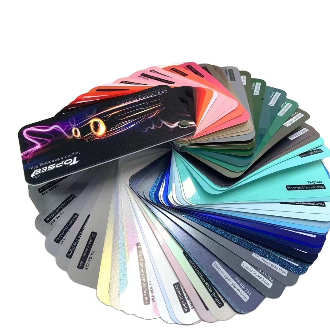 Air Bubble Free Premium PET Glossy matt Crystal Vehicle Auto Car Wrap Vinyl 1.52*18m all color are available