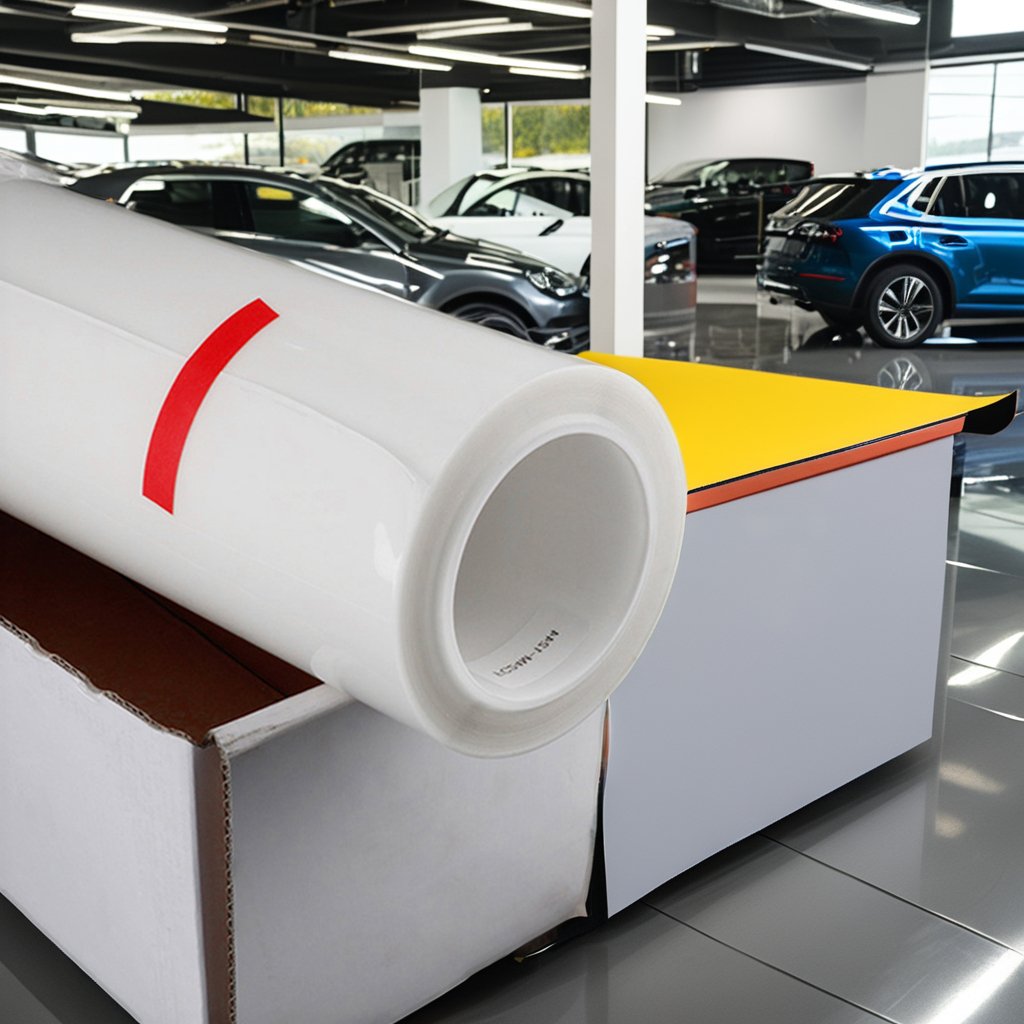 VGUTPU 6.5MIL Ashland Glue Glossy Transparent PPF TPU Car Paint Protection Film Self Healing Instant Repair Small Scratches Anti