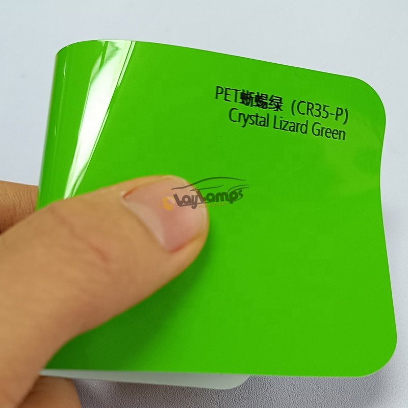 Wholesale Car Wrap Vinyl Foil Stickers Stretchable Air Bubble Free Crystal Viper Green Car Wapping Film