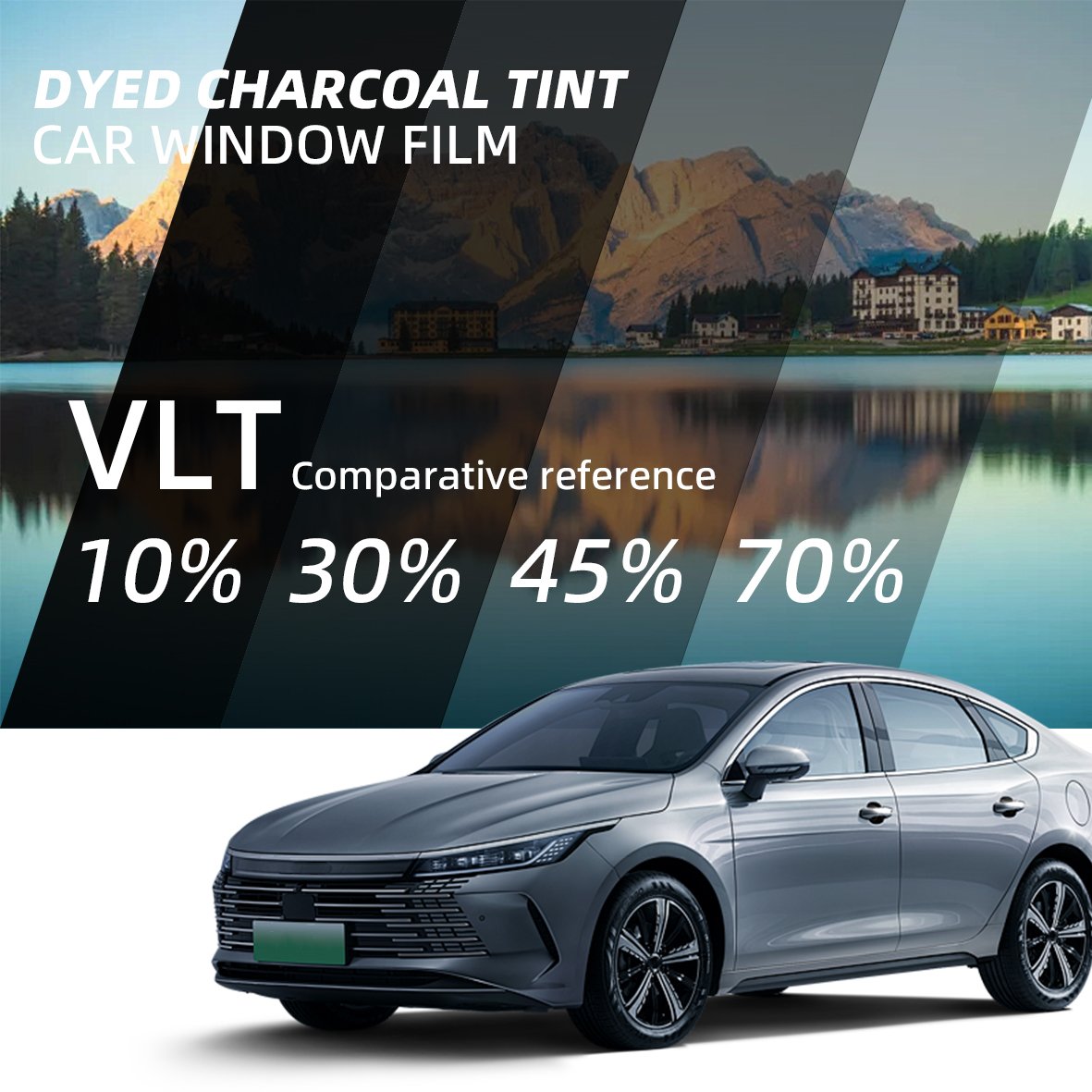Top Quality Car Films Window Dyed Charcoal Tint C-955 heat insulation dyeing Automotive Window Tint Dyed