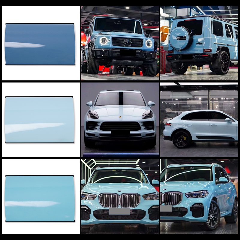 HEY FILM SJ Series Custom Sample Car Vinyl Wrap PVC Color Car Films Self-Healing Auto Body Paint Protection PPF