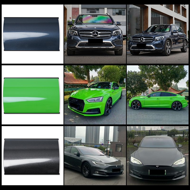 HEY FILM SJ Series Custom Sample Car Vinyl Wrap PVC Color Car Films Self-Healing Auto Body Paint Protection PPF