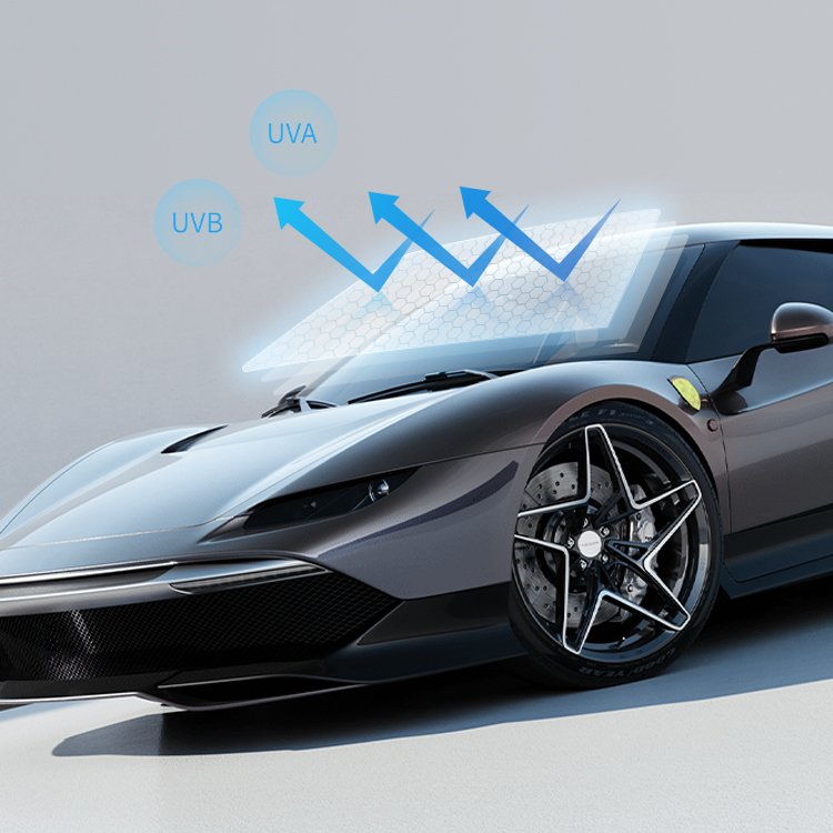 Factory Car Windscreen Tint Film / Green Chameleon Film / Car Front Window Photochromic Film For Car